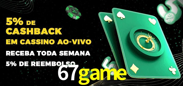 Promoções do cassino ao Vivo 67game